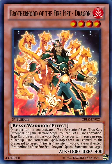 Brotherhood of the Fire Fist - Dragon — Cosmo Blazer — Yu-Gi-Oh!