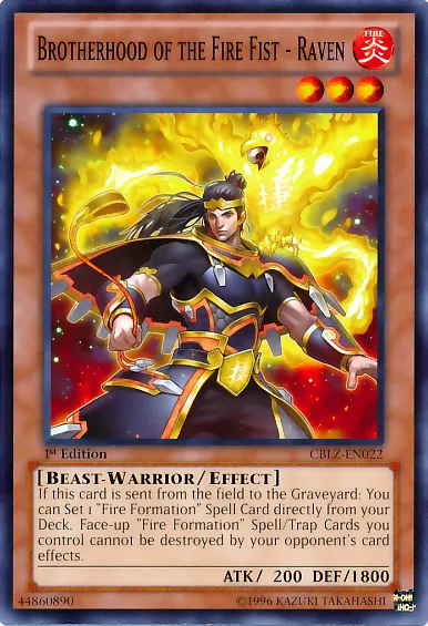 Brotherhood of the Fire Fist - Raven — Cosmo Blazer — Yu-Gi-Oh!