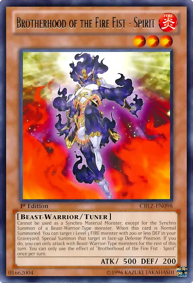Brotherhood of the Fire Fist - Spirit — Cosmo Blazer — Yu-Gi-Oh!