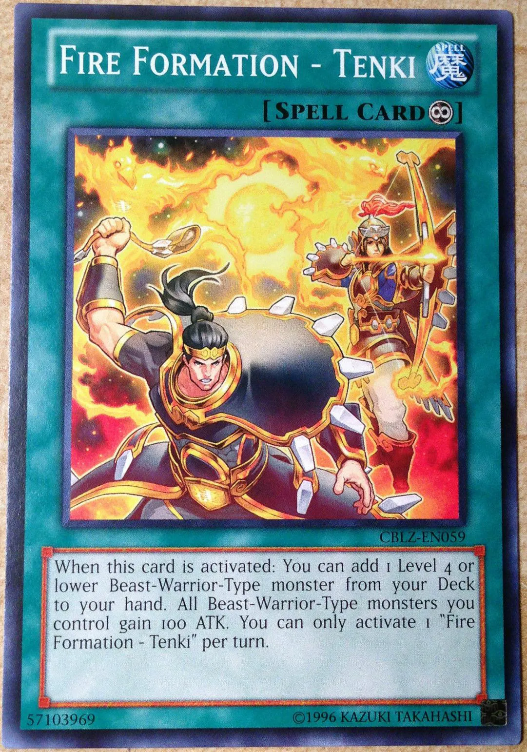 Fire Formation - Tenki — Cosmo Blazer - Unlimited — Yu-Gi-Oh!
