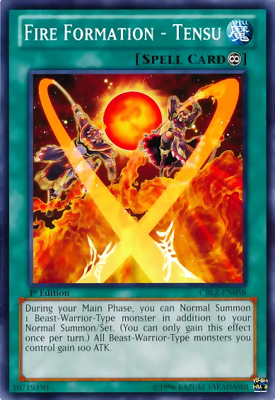 Fire Formation - Tensu — Cosmo Blazer — Yu-Gi-Oh!