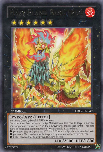 Hazy Flame Basiltrice — Cosmo Blazer — Yu-Gi-Oh!
