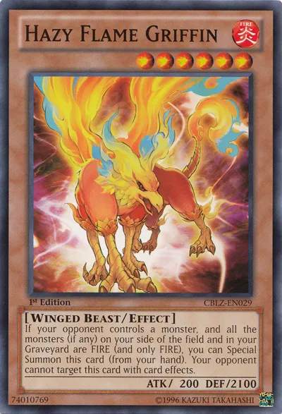 Hazy Flame Griffin — Cosmo Blazer — Yu-Gi-Oh!