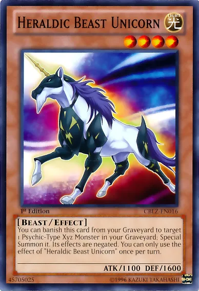 Heraldic Beast Unicorn — Cosmo Blazer — Yu-Gi-Oh!