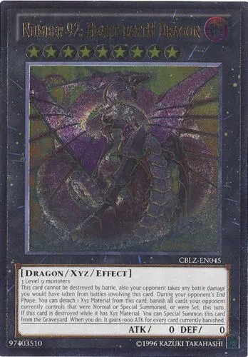 Number 92: Heart-eartH Dragon — Cosmo Blazer - Unlimited — Yu-Gi-Oh!