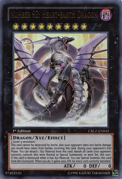 Number 92: Heart-eartH Dragon — Cosmo Blazer — Yu-Gi-Oh!