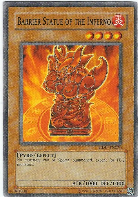 Barrier Statue of the Inferno — Cyberdark Impact - Unlimited — Yu-Gi-Oh!