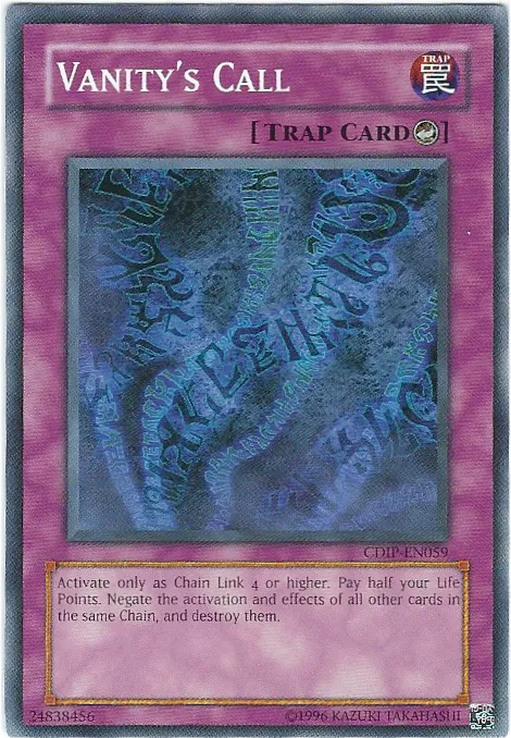 Appel de la Vanité — Cyberdark Impact - Unlimited — Yu-Gi-Oh!