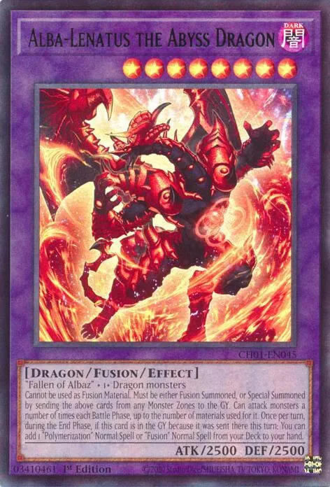 Alba-Lenatus the Abyss Dragon — THE CHRONICLES DECK: The Fallen & The Virtuous (All-Foil Edition) — Yu-Gi-Oh!