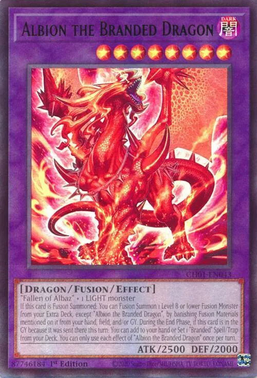 Albion the Branded Dragon — THE CHRONICLES DECK: The Fallen & The Virtuous (All-Foil Edition) — Yu-Gi-Oh!