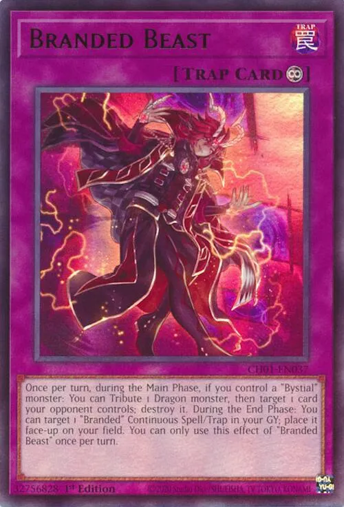 Branded Beast — THE CHRONICLES DECK: The Fallen & The Virtuous (All-Foil Edition) — Yu-Gi-Oh!