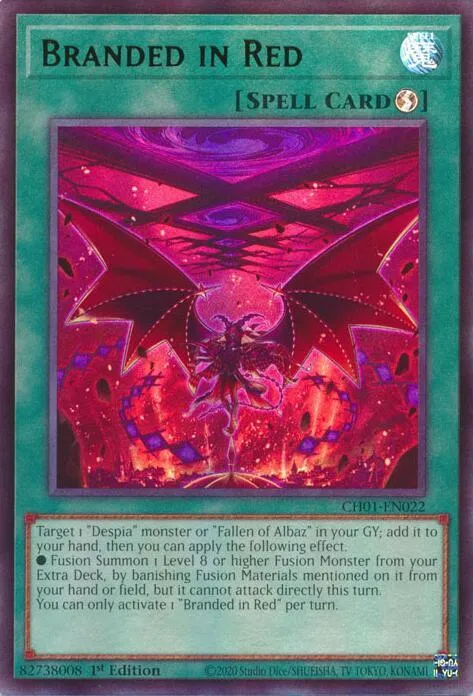 Branded in Red — THE CHRONICLES DECK: The Fallen & The Virtuous (All-Foil Edition) — Yu-Gi-Oh!