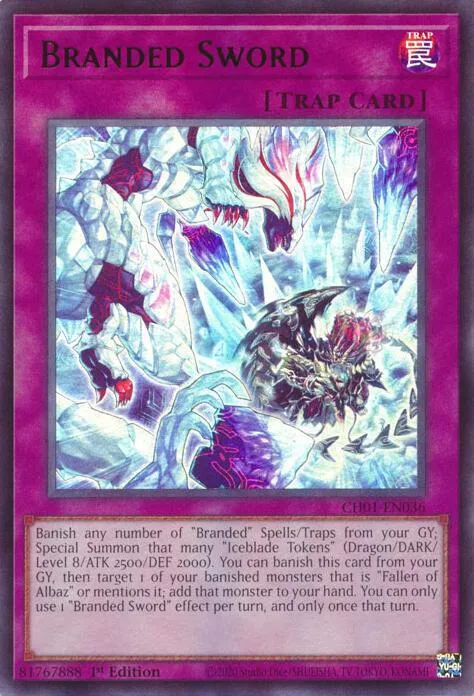 Branded Sword — THE CHRONICLES DECK: The Fallen & The Virtuous (All-Foil Edition) — Yu-Gi-Oh!