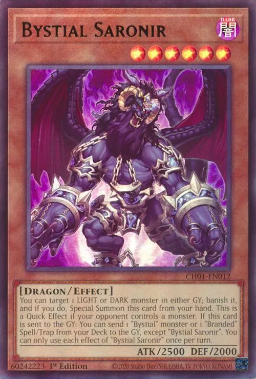 Bystial Saronir — THE CHRONICLES DECK: The Fallen & The Virtuous (All-Foil Edition) — Yu-Gi-Oh!
