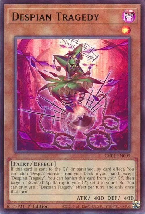 Tragédie Despiane — THE CHRONICLES DECK: The Fallen & The Virtuous (All-Foil Edition) — Yu-Gi-Oh!