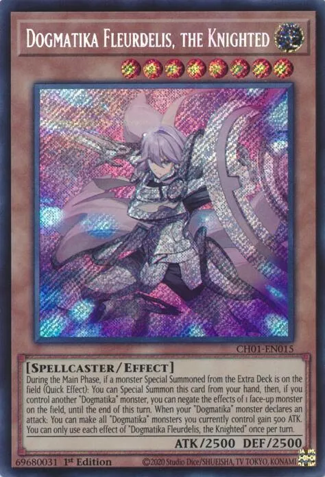 Dogmatika Fleurdelis, the Knighted — THE CHRONICLES DECK: The Fallen & The Virtuous (All-Foil Edition) — Yu-Gi-Oh!