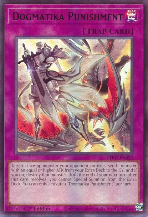 Dogmatika Punishment — THE CHRONICLES DECK: The Fallen & The Virtuous (All-Foil Edition) — Yu-Gi-Oh!