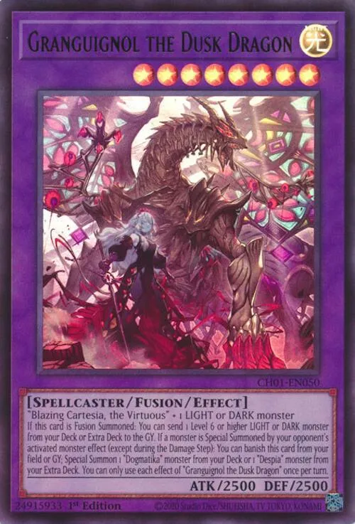 Granguignol the Dusk Dragon — THE CHRONICLES DECK: The Fallen & The Virtuous (All-Foil Edition) — Yu-Gi-Oh!