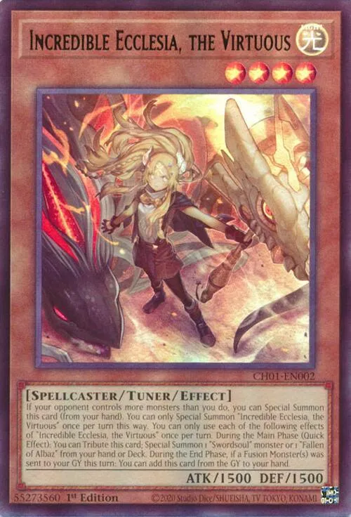Formidable Ecclésia, la Vertueuse — THE CHRONICLES DECK: The Fallen & The Virtuous (All-Foil Edition) — Yu-Gi-Oh!