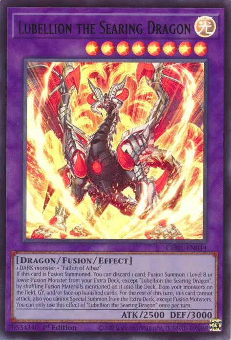 Lubellion the Searing Dragon — THE CHRONICLES DECK: The Fallen & The Virtuous (All-Foil Edition) — Yu-Gi-Oh!