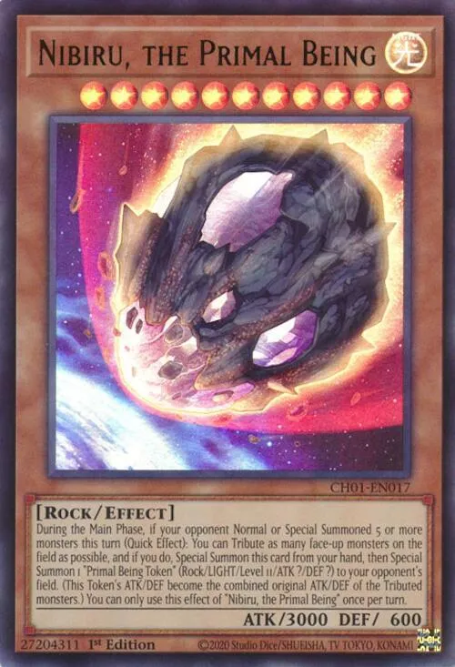 Nibiru, the Primal Being — THE CHRONICLES DECK: The Fallen & The Virtuous (All-Foil Edition) — Yu-Gi-Oh!