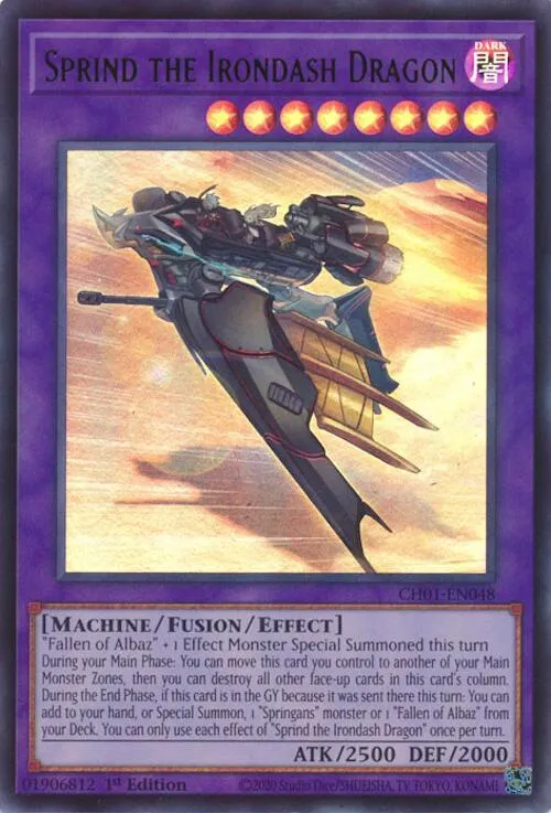 Sprind the Irondash Dragon — THE CHRONICLES DECK: The Fallen & The Virtuous (All-Foil Edition) — Yu-Gi-Oh!