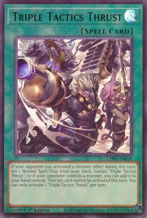 Triple Tactics Thrust — THE CHRONICLES DECK: The Fallen & The Virtuous (All-Foil Edition) — Yu-Gi-Oh!
