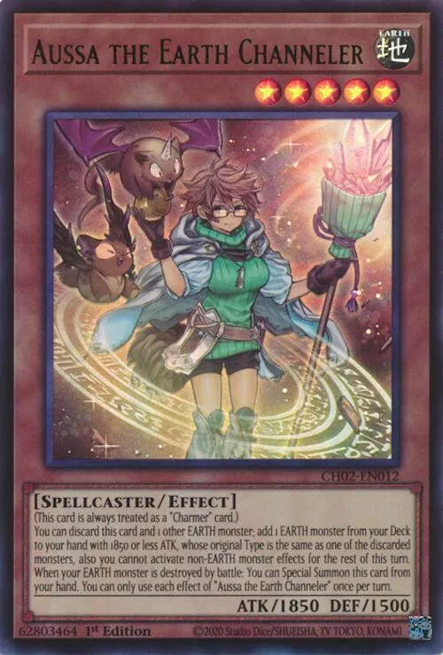 Aussa la Canalisatrice de Terre — THE CHRONICLES DECK: Spirit Charmers (All-Foil Edition) — Yu-Gi-Oh!