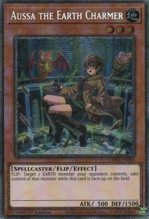 Aussa la Charmeuse de Terre — THE CHRONICLES DECK: Spirit Charmers (All-Foil Edition) — Yu-Gi-Oh!