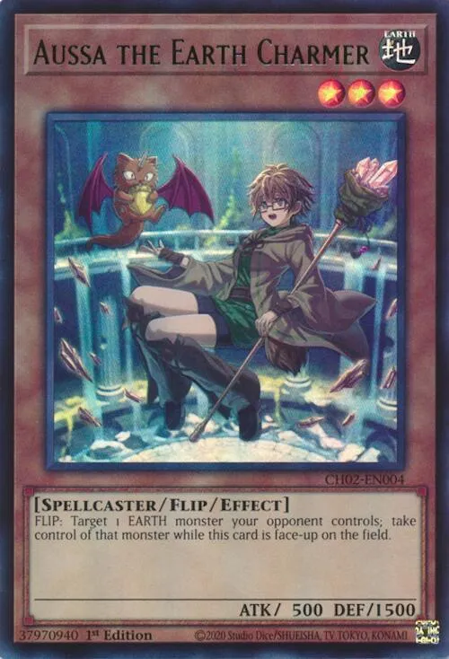 Aussa la Charmeuse de Terre — THE CHRONICLES DECK: Spirit Charmers (All-Foil Edition) — Yu-Gi-Oh!
