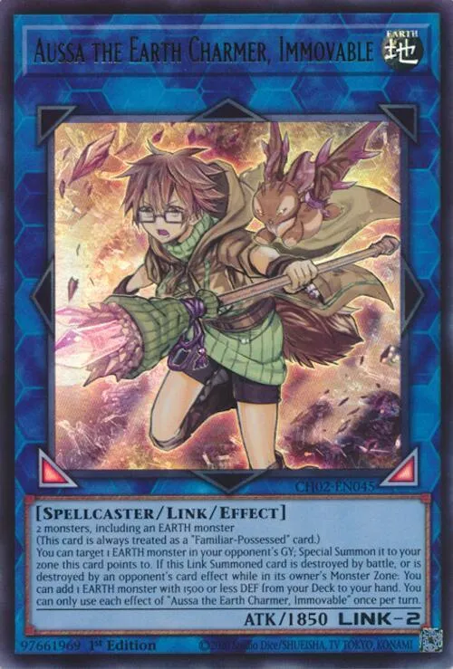 Aussa the Earth Charmer, Immovable — THE CHRONICLES DECK: Spirit Charmers (All-Foil Edition) — Yu-Gi-Oh!
