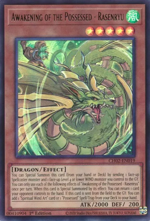 Awakening of the Possessed - Rasenryu — THE CHRONICLES DECK: Spirit Charmers (All-Foil Edition) — Yu-Gi-Oh!