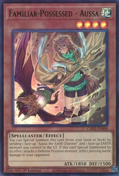 Aussa - Familier Possédé — THE CHRONICLES DECK: Spirit Charmers (All-Foil Edition) — Yu-Gi-Oh!