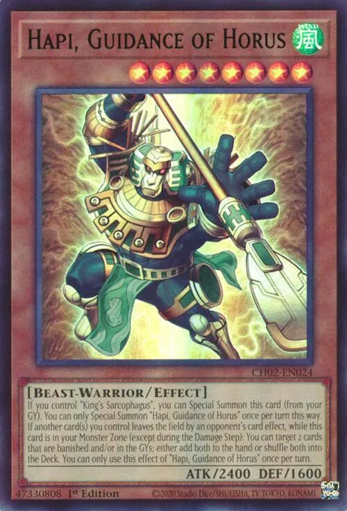 Hapi, Guidance of Horus — THE CHRONICLES DECK: Spirit Charmers (All-Foil Edition) — Yu-Gi-Oh!