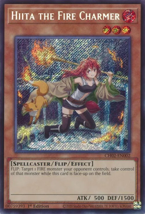 Hiita the Fire Charmer — THE CHRONICLES DECK: Spirit Charmers (All-Foil Edition) — Yu-Gi-Oh!