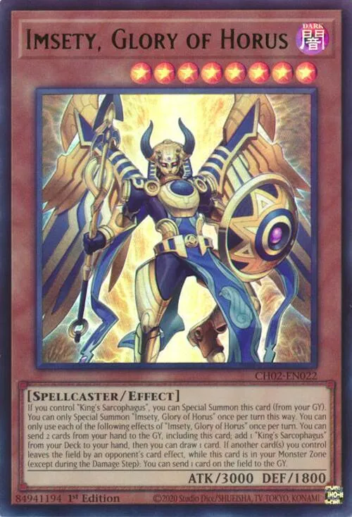 Imsety, Glory of Horus — THE CHRONICLES DECK: Spirit Charmers (All-Foil Edition) — Yu-Gi-Oh!