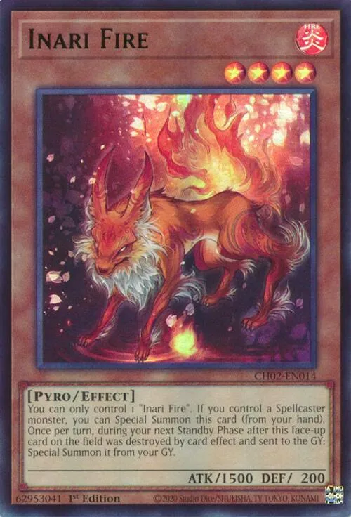 Inari Fire — THE CHRONICLES DECK: Spirit Charmers (All-Foil Edition) — Yu-Gi-Oh!