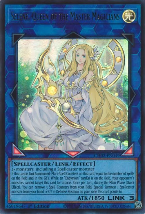 Selene, Queen of the Master Magicians — THE CHRONICLES DECK: Spirit Charmers (All-Foil Edition) — Yu-Gi-Oh!