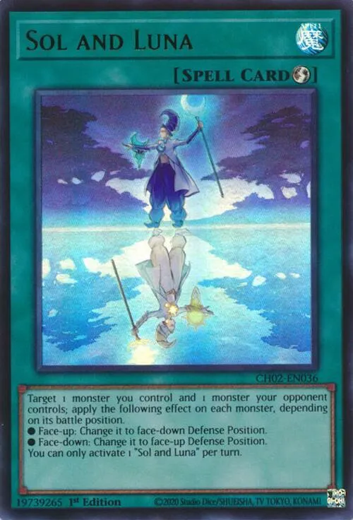 Sol and Luna — THE CHRONICLES DECK: Spirit Charmers (All-Foil Edition) — Yu-Gi-Oh!