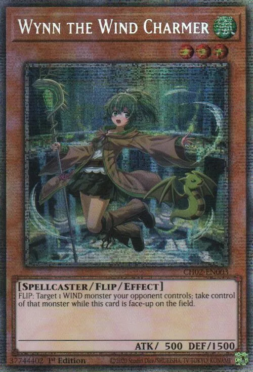 Wynn la Charmeuse de Vent — THE CHRONICLES DECK: Spirit Charmers (All-Foil Edition) — Yu-Gi-Oh!