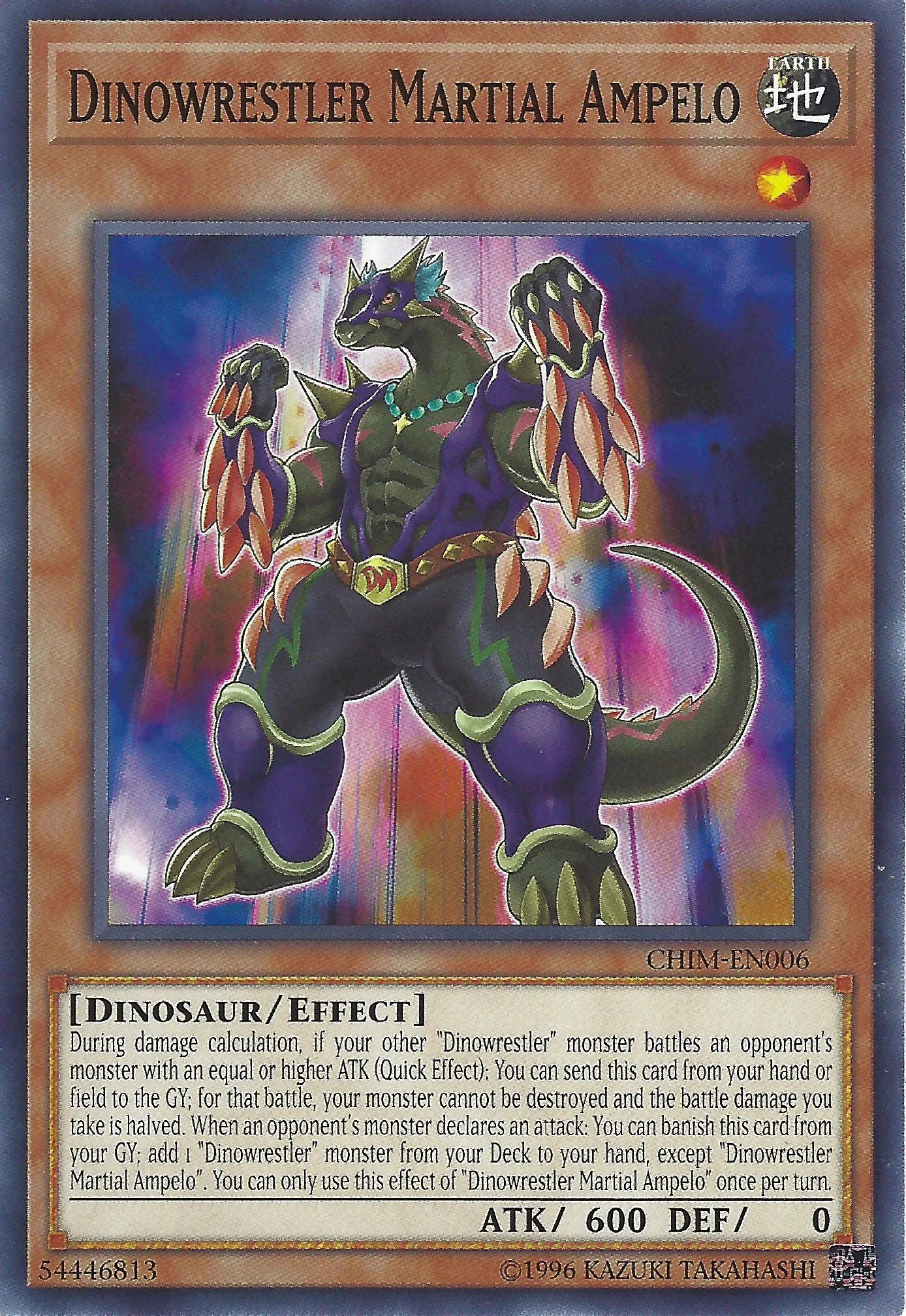 Dinowrestler Martial Ampelo — Chaos Impact - Unlimited — Yu-Gi-Oh!