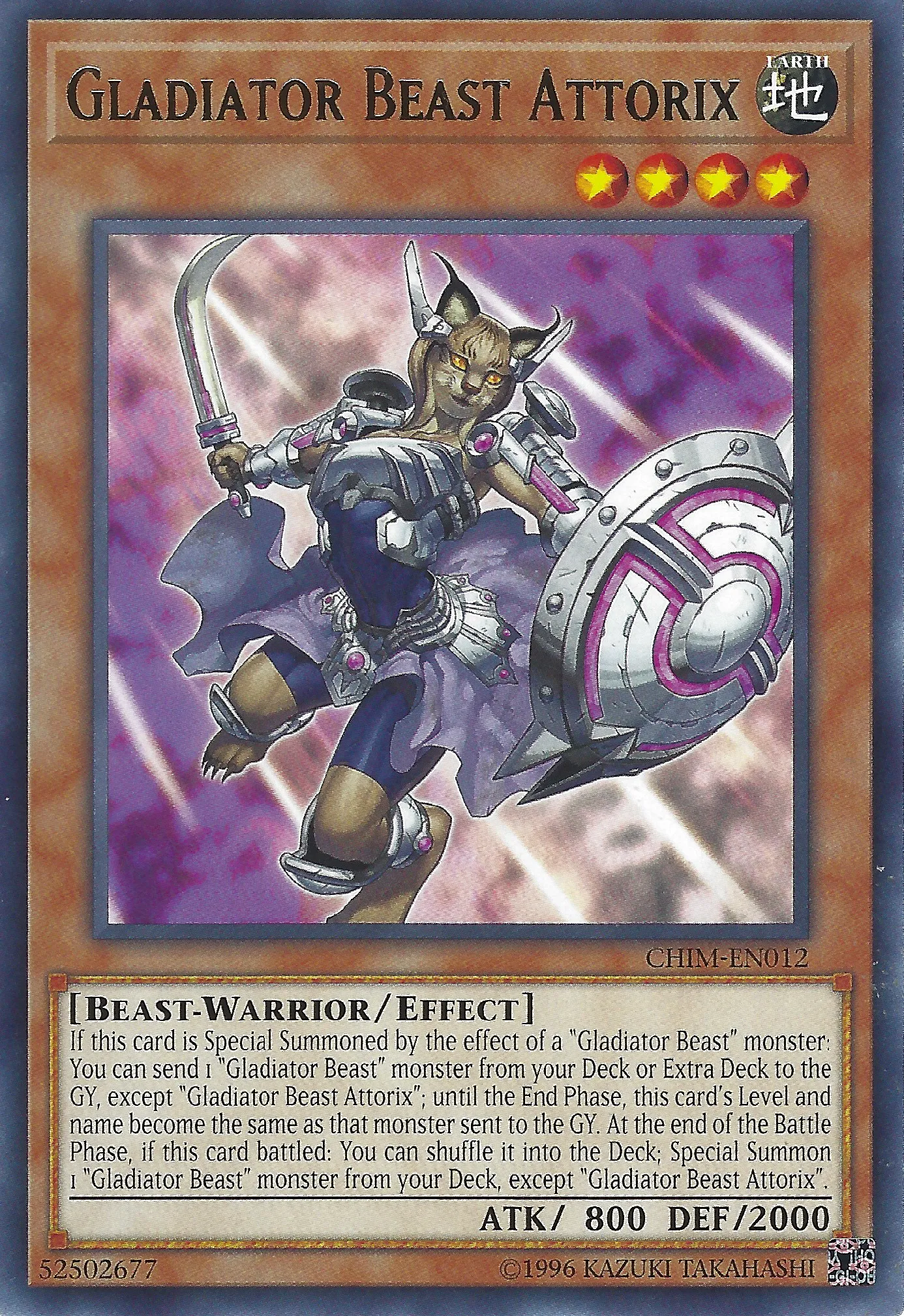 Gladiator Beast Attorix — Chaos Impact - Unlimited — Yu-Gi-Oh!