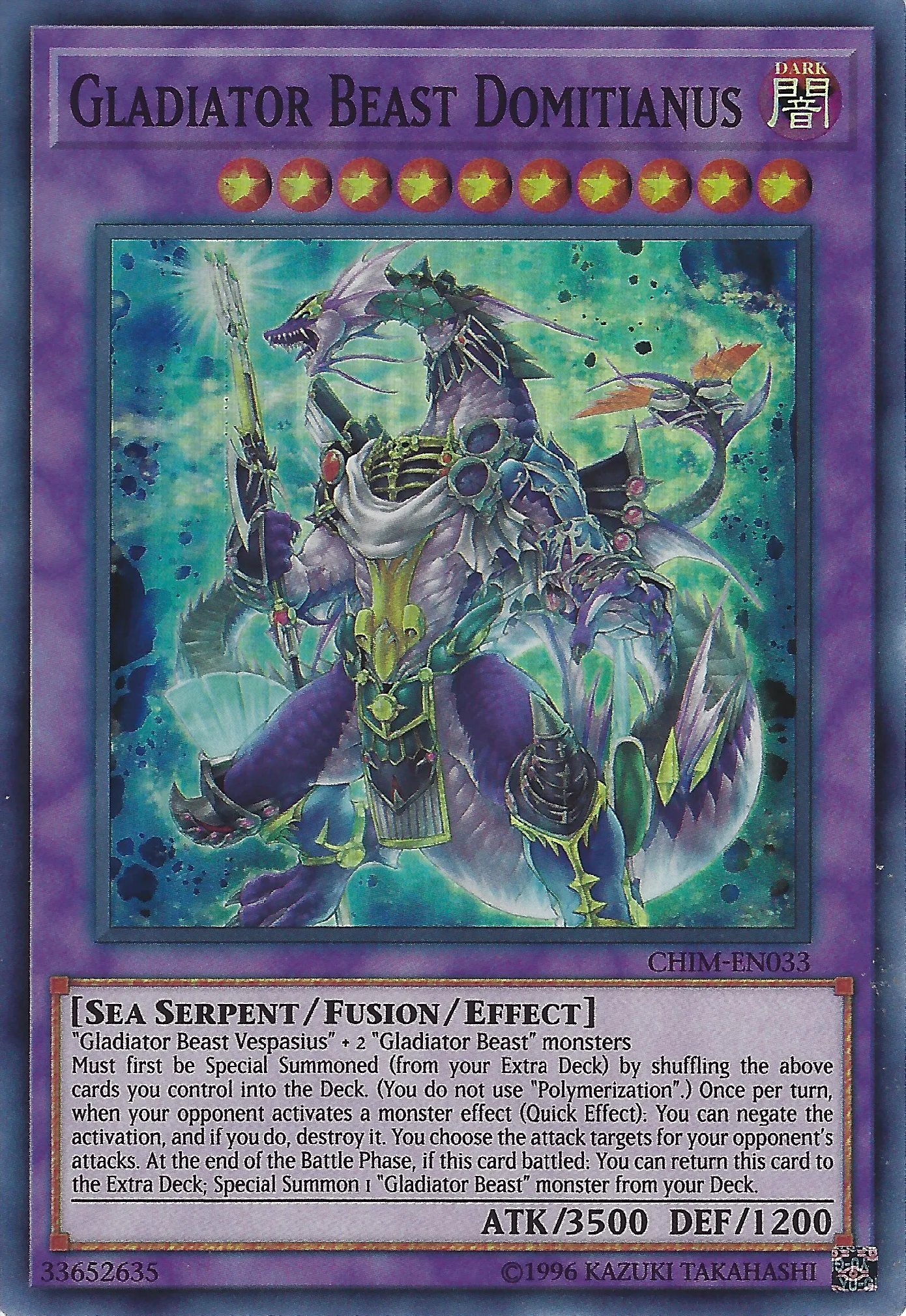 Gladiator Beast Domitianus — Chaos Impact - Unlimited — Yu-Gi-Oh!