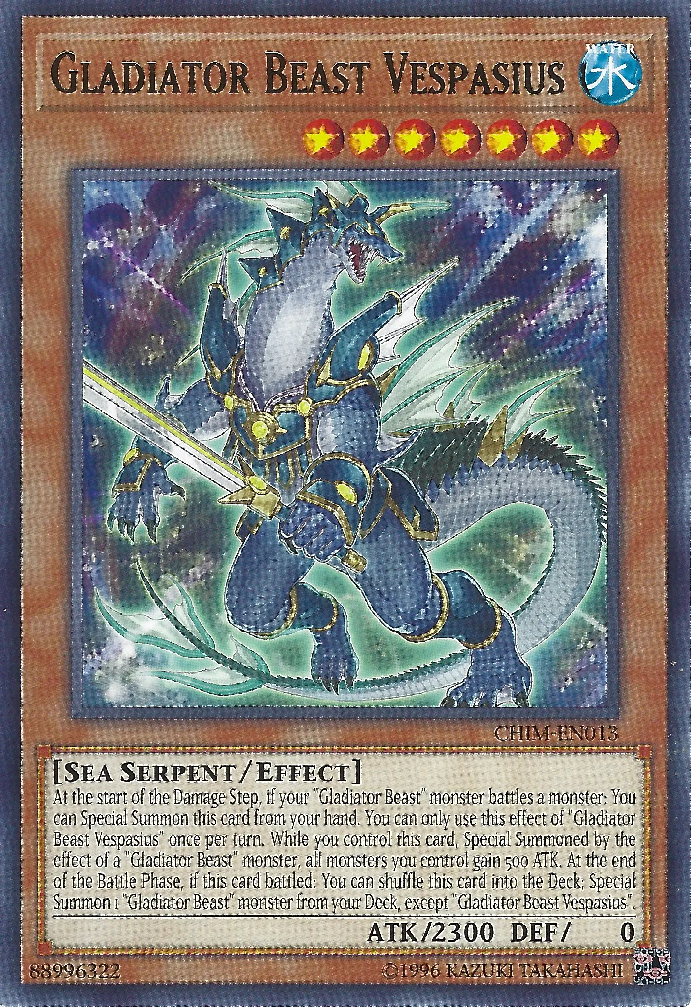 Gladiator Beast Vespasius — Chaos Impact - Unlimited — Yu-Gi-Oh!