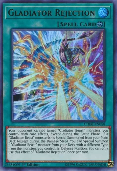 Gladiator Rejection — Chaos Impact — Yu-Gi-Oh!
