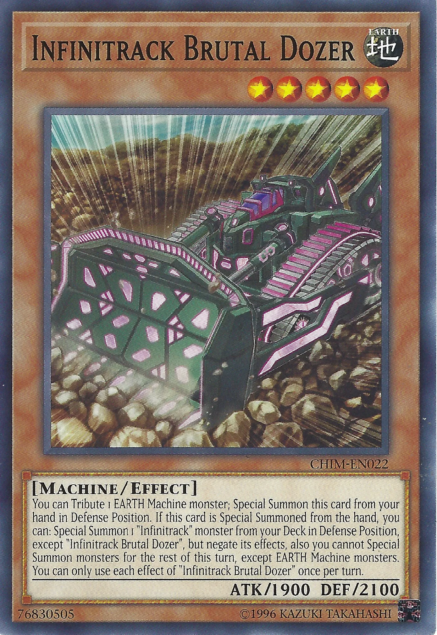 Bulldozer Brutal Chenillinfini — Chaos Impact - Unlimited — Yu-Gi-Oh!