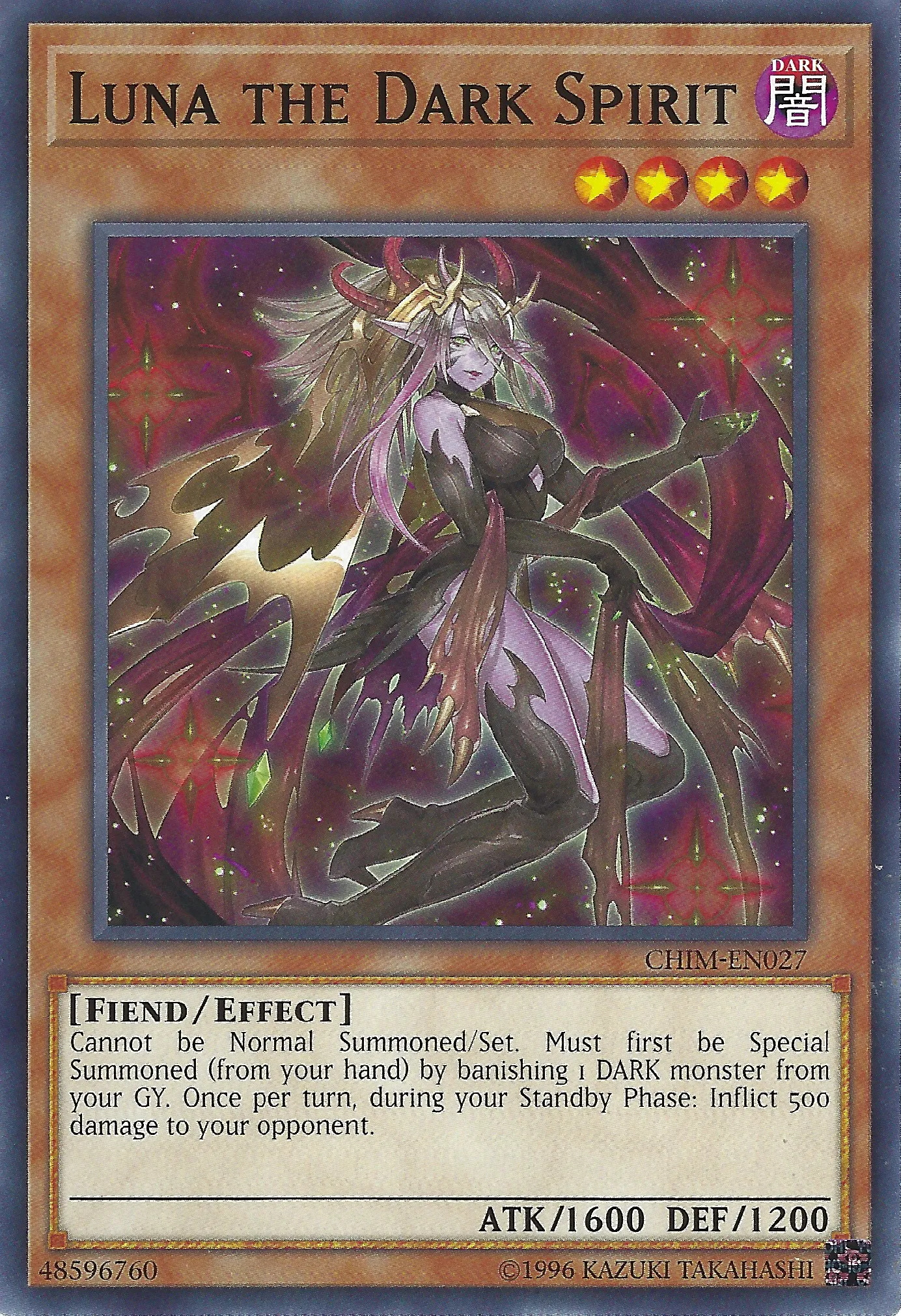 Luna the Dark Spirit — Chaos Impact - Unlimited — Yu-Gi-Oh!