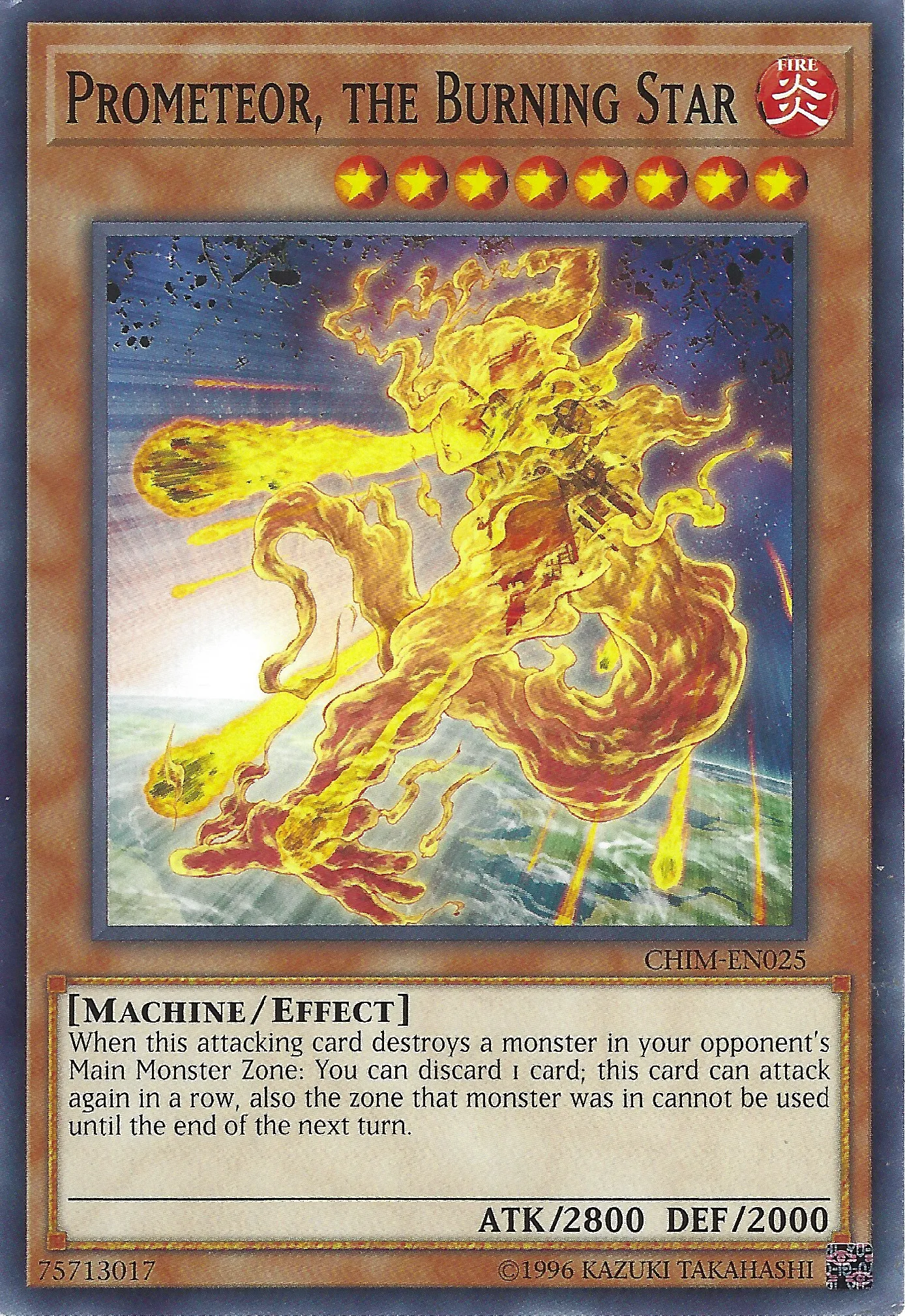 Prométéore, l'Étoile Brûlante — Chaos Impact - Unlimited — Yu-Gi-Oh!