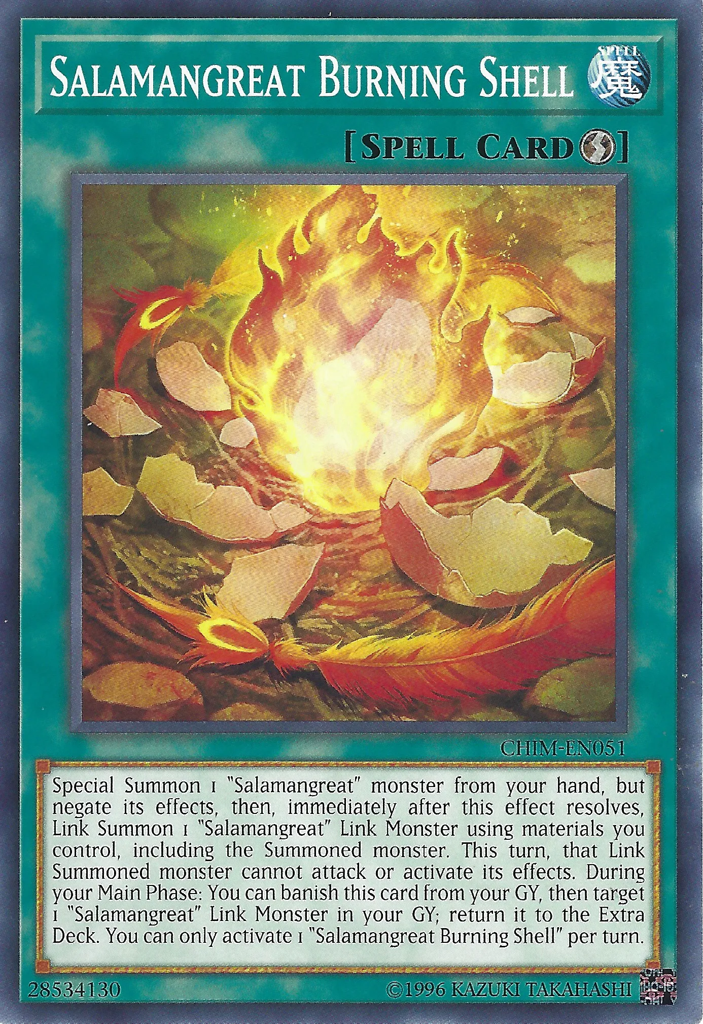 Salamangreat Burning Shell — Chaos Impact - Unlimited — Yu-Gi-Oh!