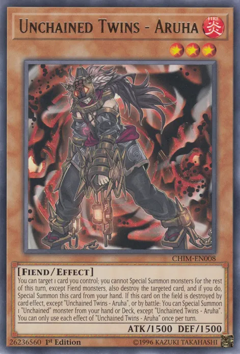 Unchained Twins - Aruha — Chaos Impact — Yu-Gi-Oh!